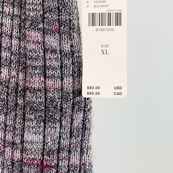 NWT Anthropologie Pilcro Knit High Neck Ribbed Wool Silk Blend Tank Top Grey - Picture 8 of 10